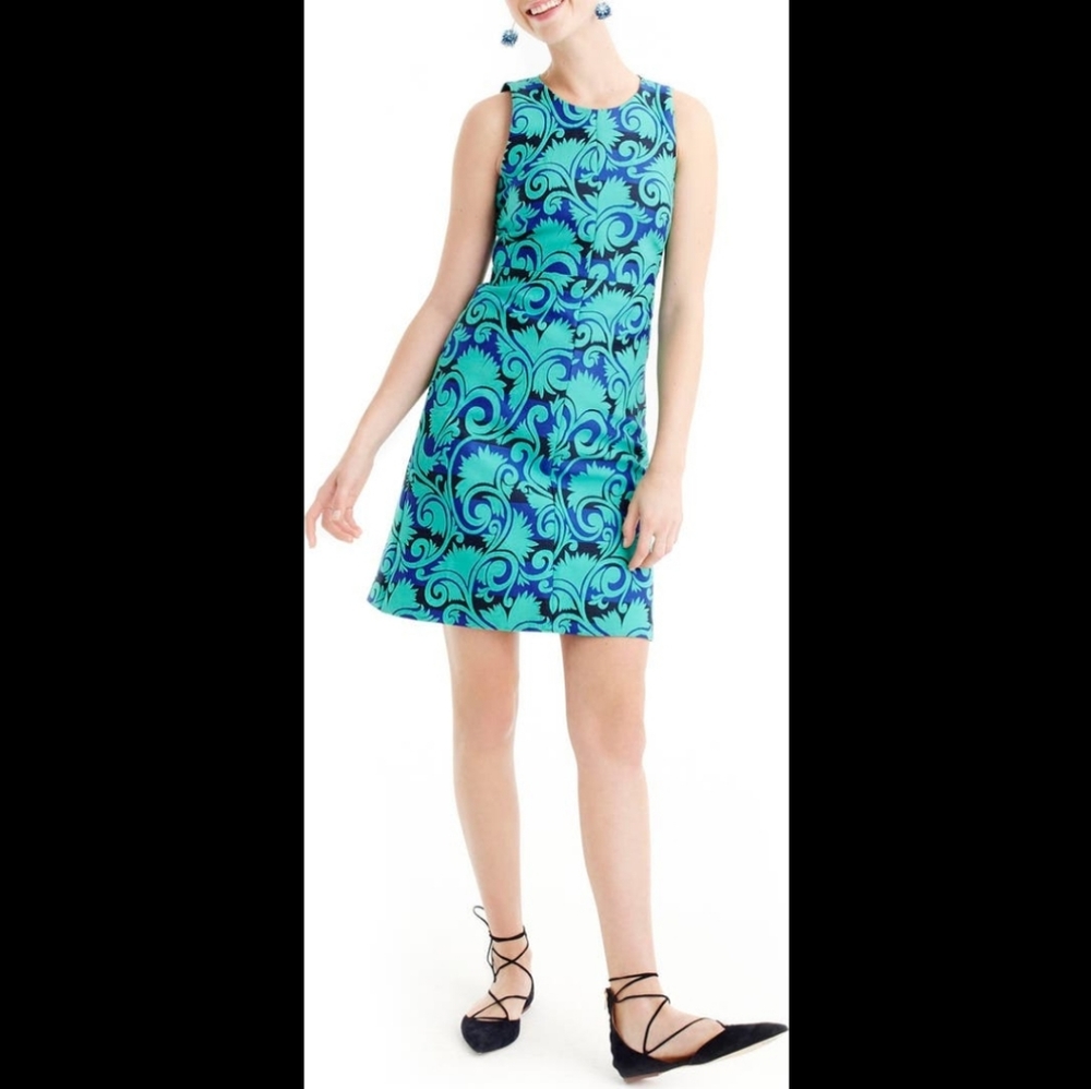 NWT J. Crew Vineyard Jaquard A-Line Dress